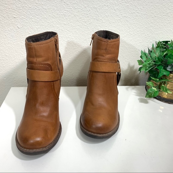 Kork-Ease Farah Leather Ankle Boot Heeled Camel - Picture 2 of 10